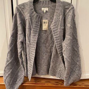 Lucky Brand Grey Cardigan size Large